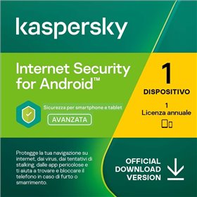 Kaspersky Internet Security for Android 2019-2025 - 1 Dispositivo - 1 Anno