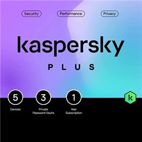 KASPERSKY PLUS 2024  PC / MAC / ANDROID/ IOS -1 ANNO- 5 DISPOSITIVI MO
