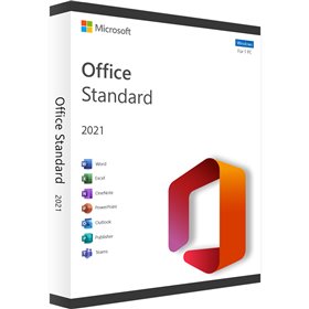 Microsoft Office 2021 Standard Edition - Windows - Licenza a vita 32/64 bit 