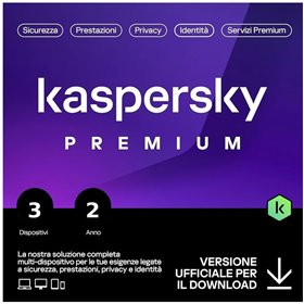 KASPERSKY PREMIUM 2025 PC / MAC / ANDROID/ IOS -1 ANNO- 3 DISPOSITIVI