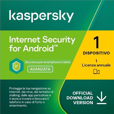 Kaspersky Internet Security for Android 2019-2025 - 1 Dispositivo - 1 Anno