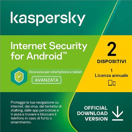 Kaspersky Internet Security for Android 2019-2025 - 2 Dispositivo - 1 Anno