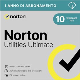 Norton utilities Ultimate 2025- WINDOWS- 1 ANNO - 10 DISPOSITIVI