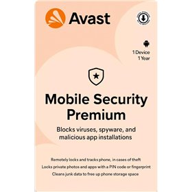 AVAST Mobile Security Premium per Android 1 dispositivo 1 anno