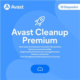 AVAST CLEANUP PREMIUM 1 ANNO - 10  PC - MAC - ANDROID - IOS