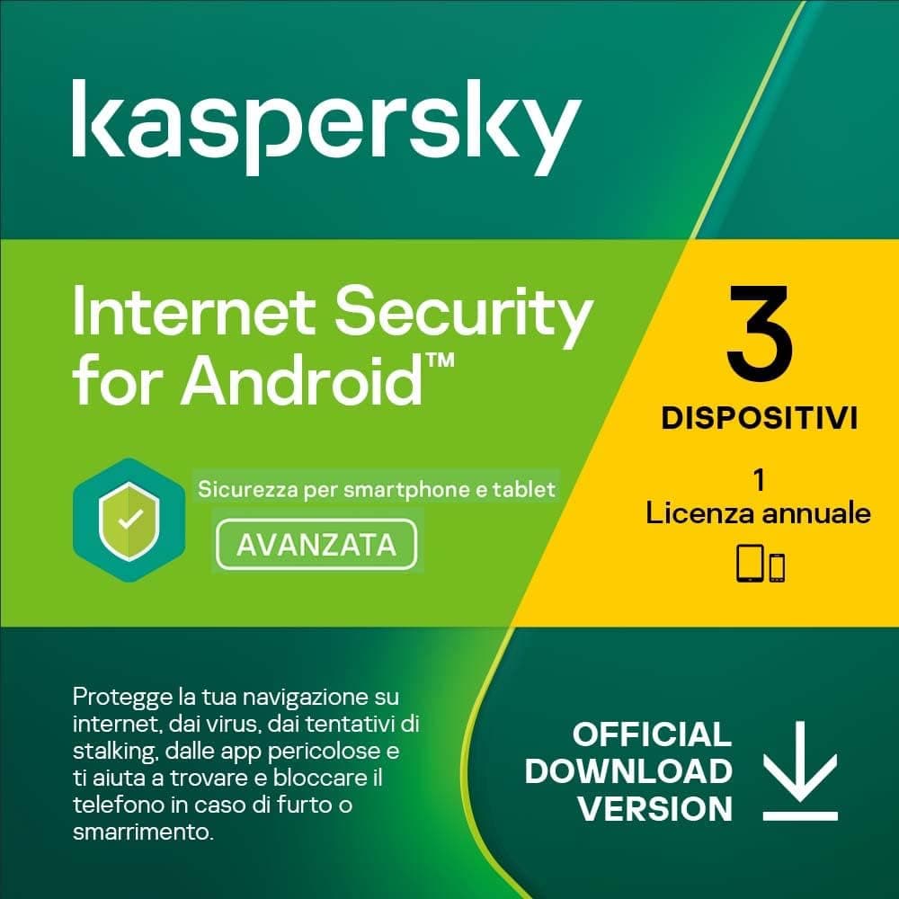 Kaspersky Internet Security for Android 2025 - 3 Dispositivo - 1 Anno