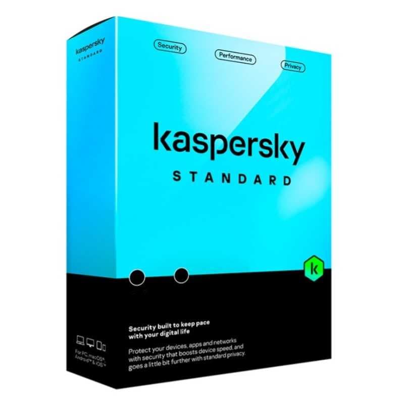 KASPERSKY STANDARD 2025 PC / MAC / ANDROID/ IOS- 1 DISPOSITIVI-1 ANNO