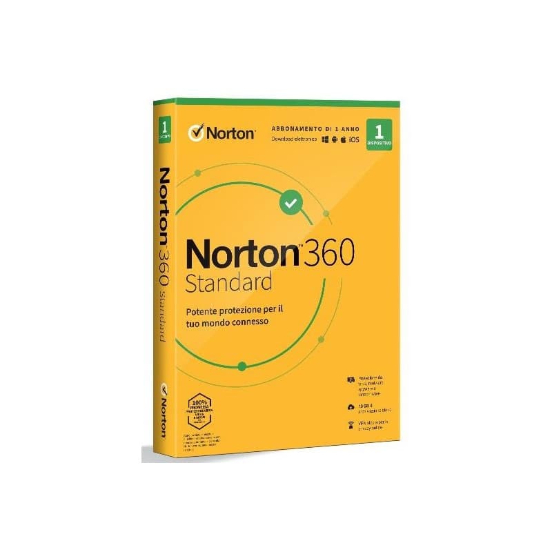 Norton 360 standard 2021 - PC/MAC/ANDROID/IOS-1 ANNO-1 DISPOSITIVO