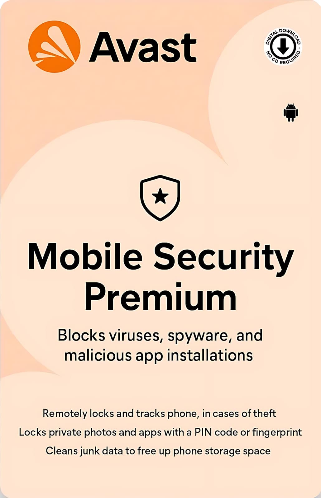 AVAST Mobile Security Premium за Android 2019-2025 1 устройство 2 години