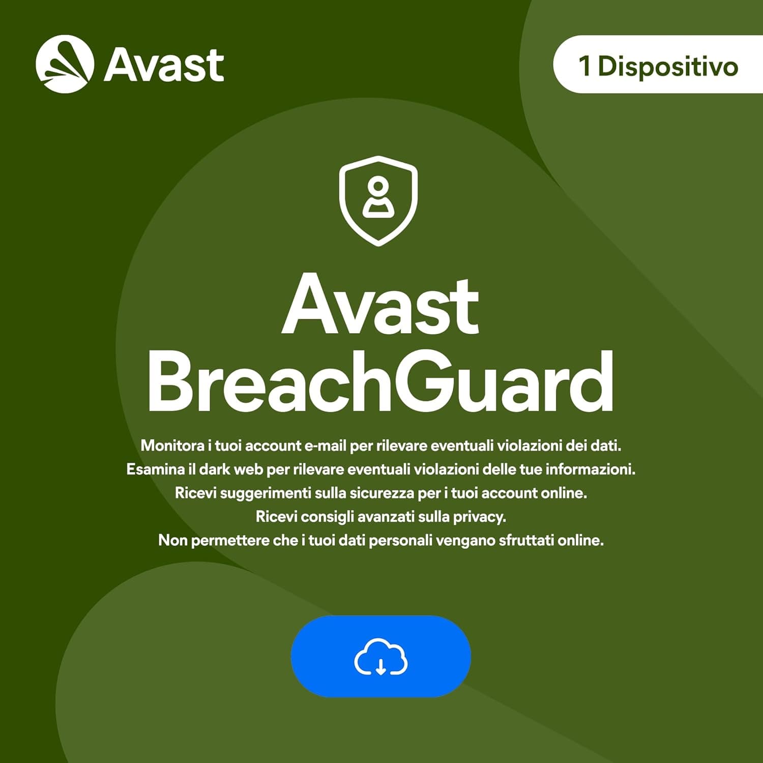 AVAST BREANCH GUARD 1 ANNO - 1 DISPOSITIVO PC - MAC