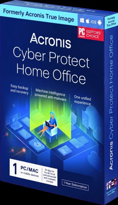 ACRONIS CYBER PROTECT HOME OFFICE ADVANCED - 1 AN - 1 APPAREIL - PC/MAC - LICENCE ORIGINALE