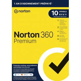 Norton 360 Premium 2025 - PC / MAC / ANDROID / IOS-1 ANNO- 10 PC