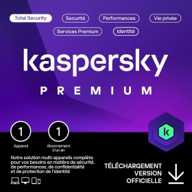 KASPERSKY PREMIUM 2024 PC / MAC / ANDROID/ IOS -1 ANNO- 1 DISPOSITIVO